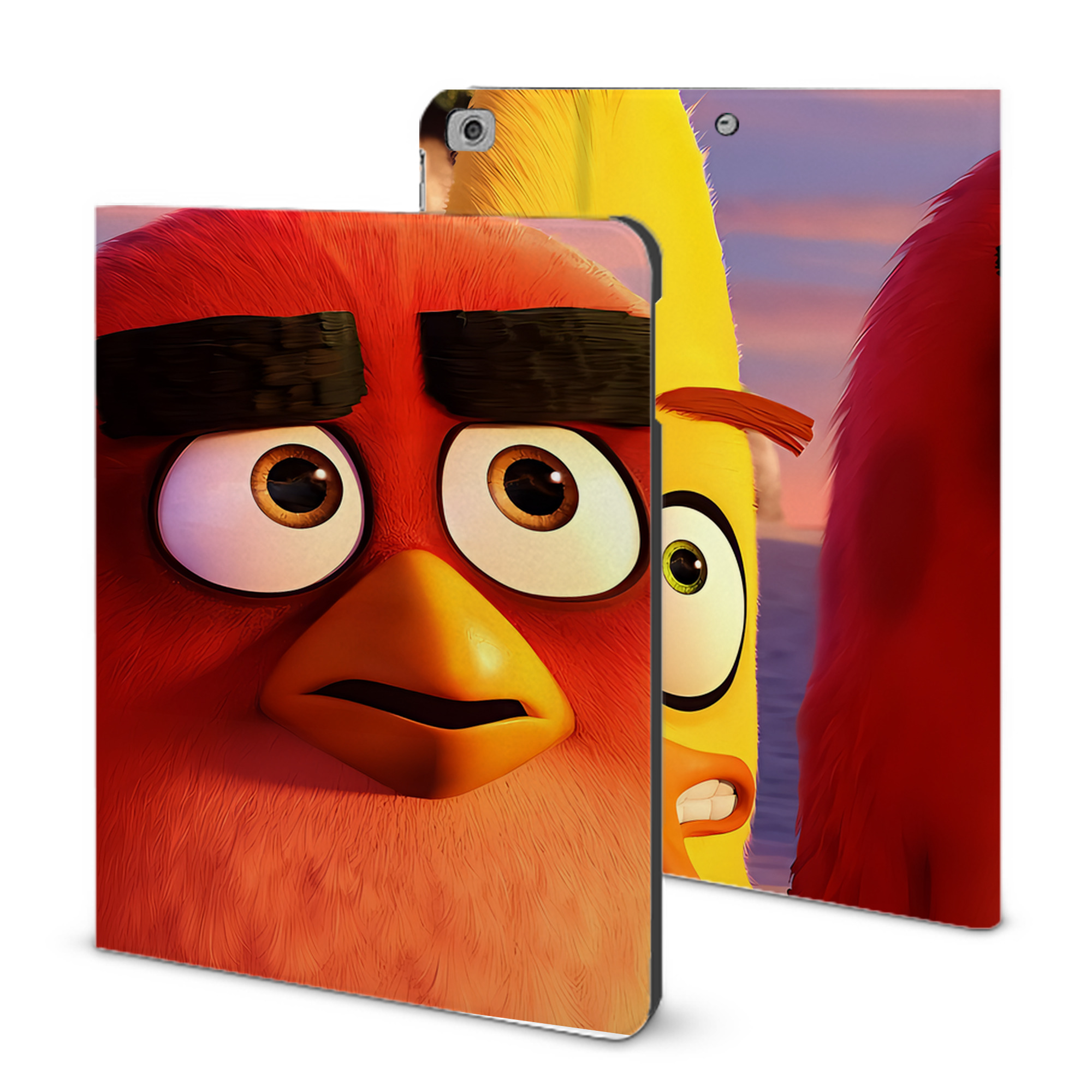 （画像用） Angry Birds アングリーバード IPad ケース ブック型 PUレザー TPU 耐衝撃 軽量 薄型 ペン収納なし 全面保護 IPad 各モデル対応